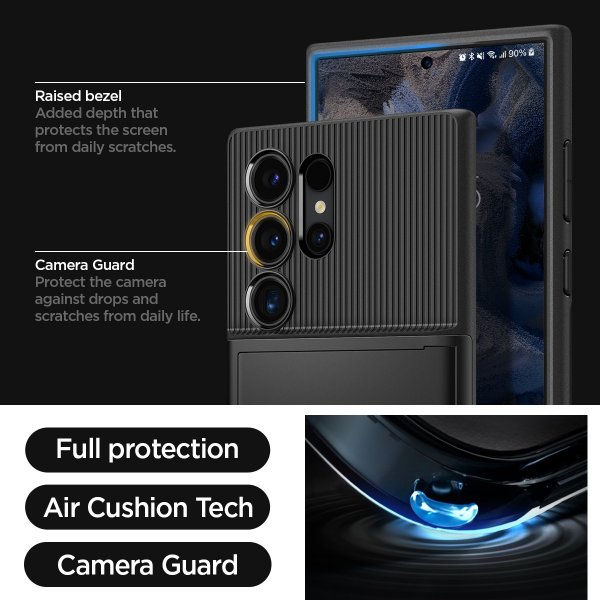 Spigen Samsung Galaxy S24 Ultra Skal Slim Armor CS Svart