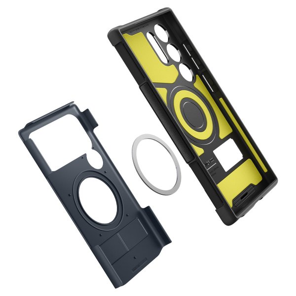 Spigen Samsung Galaxy S24 Ultra Skal Slim Armor MagFit Metal Slate