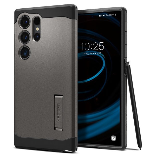 Spigen Samsung Galaxy S24 Ultra Skal Tough Armor Gunmetal