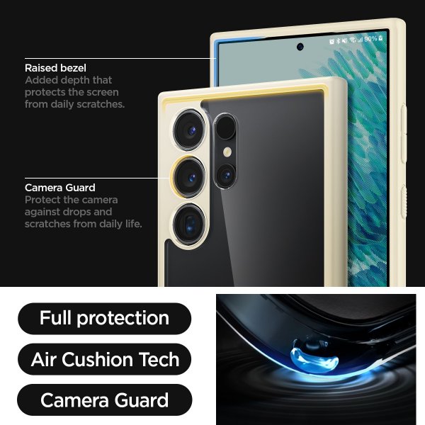 Spigen Samsung Galaxy S24 Ultra Skal Ultra Hybrid Mute Beige