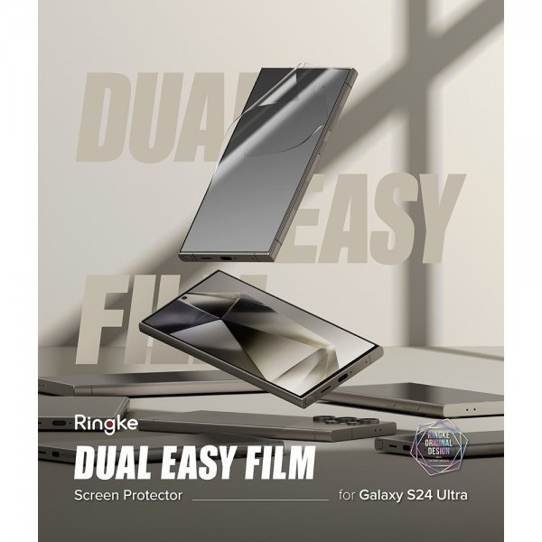 Ringke Samsung Galaxy S24 Ultra Skärmskydd Dual Easy Film 2-pack