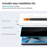 Spigen Samsung Galaxy S24 Ultra Skärmskydd GLAS.tR EZ Fit Privacy 2-pack