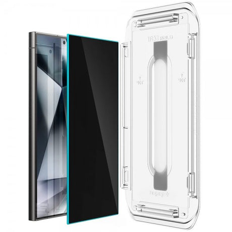 Spigen Samsung Galaxy S24 Ultra Skärmskydd GLAS.tR EZ Fit Privacy 2-pack