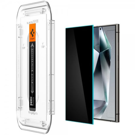 Spigen Samsung Galaxy S24 Ultra Skärmskydd GLAS.tR EZ Fit Privacy 2-pack