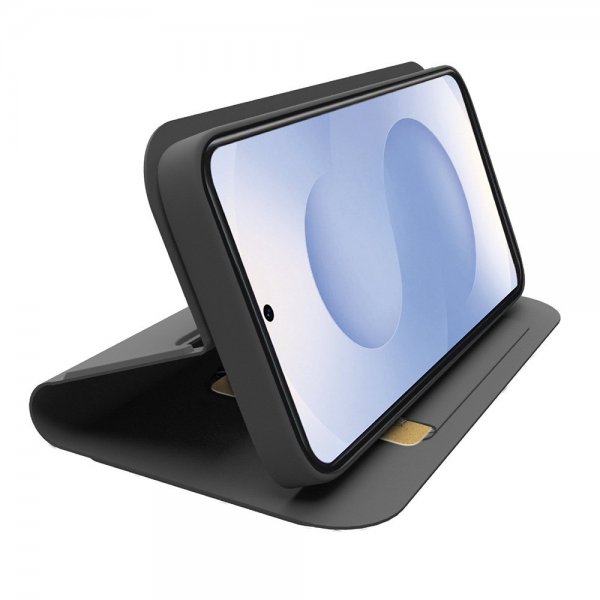 SBS Samsung Galaxy S25 Edge Fodral Wallet Smooth Svart