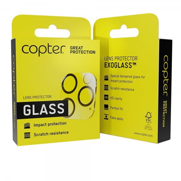 Copter Samsung Galaxy S25 Edge Kameraskydd Exoglass Lens Protector
