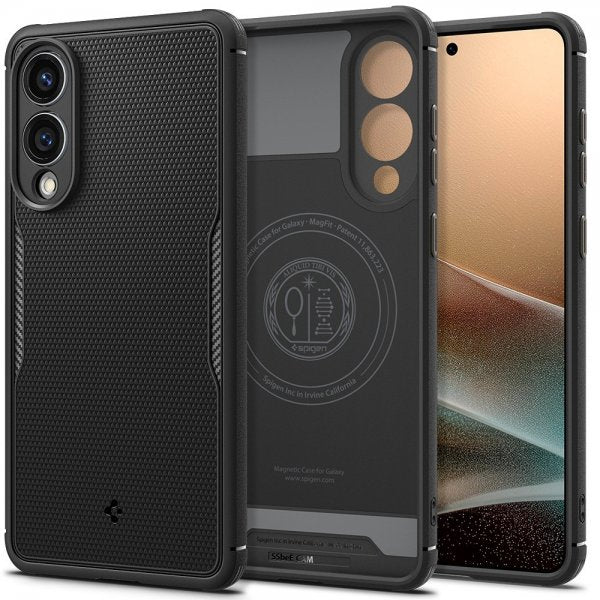 Spigen Samsung Galaxy S25 Edge Skal Core Armor MagFit Matte Black