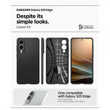 Spigen Samsung Galaxy S25 Edge Skal Liquid Air Matte Black