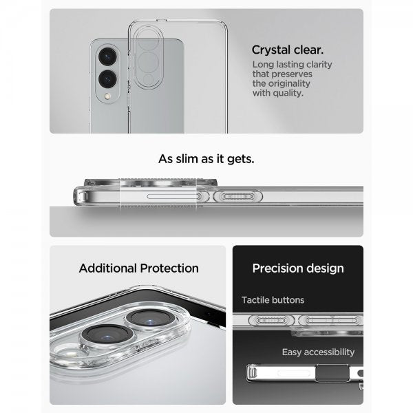 Spigen Samsung Galaxy S25 Edge Skal Liquid Crystal Transparent