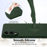 Samsung Galaxy S25 Edge Skal med Strap Silikon MagSafe Mörkgrön