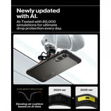 Spigen Samsung Galaxy S25 Edge Skal Tough Armor MagFit Gunmetal