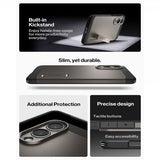 Spigen Samsung Galaxy S25 Edge Skal Tough Armor MagFit Gunmetal