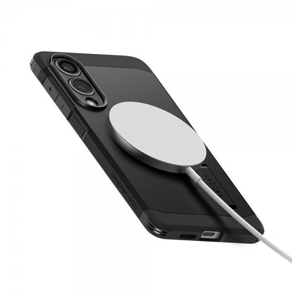 Spigen Samsung Galaxy S25 Edge Skal Tough Armor MagFit Svart