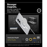 Spigen Samsung Galaxy S25 Edge Skal Ultra Hybrid MagFit Clear White
