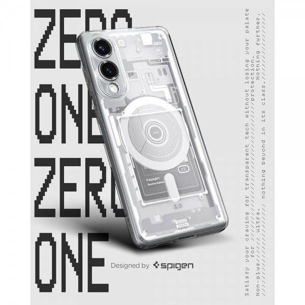 Spigen Samsung Galaxy S25 Edge Skal Ultra Hybrid Zero One MagFit Vit