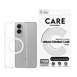 CARE by PanzerGlass Samsung Galaxy S25 Edge Skal Urban Combat MagSafe Vit