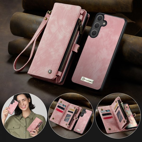 CaseMe Samsung Galaxy S25 FE Fodral 008 Series Löstagbart Skal Rosa