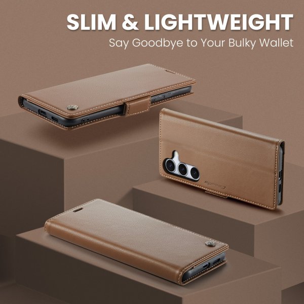 CaseMe Samsung Galaxy S25 FE Fodral 023 Series Brun