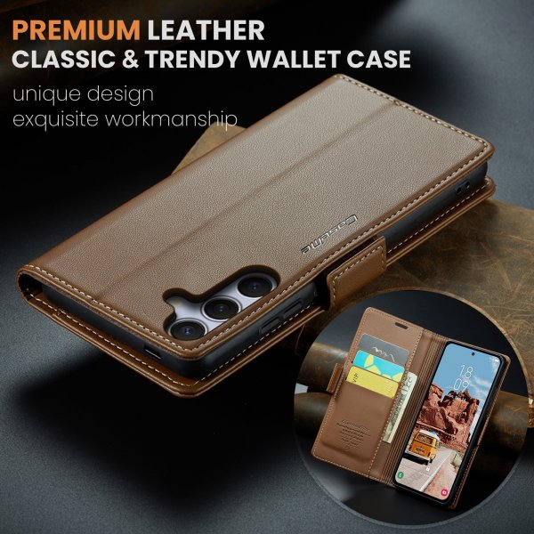 CaseMe Samsung Galaxy S25 FE Fodral 023 Series Brun