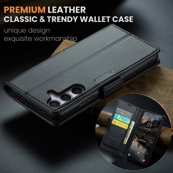 CaseMe Samsung Galaxy S25 FE Fodral 023 Series Svart