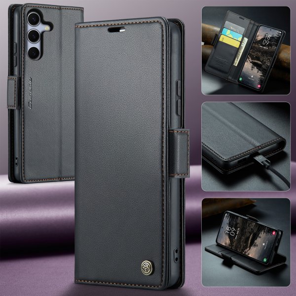 CaseMe Samsung Galaxy S25 FE Fodral 023 Series Svart