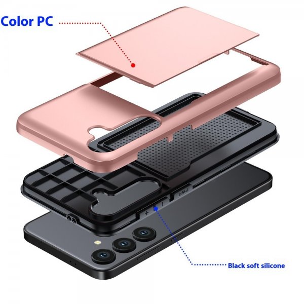 Samsung Galaxy S25 FE Skal Card Slide Svart