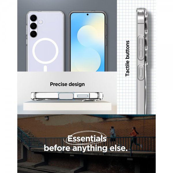 Spigen Samsung Galaxy S25 FE Skal Ultra Hybrid MagFit Clear White