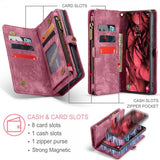 CaseMe Samsung Galaxy S25 Fodral 008 Series Löstagbart Skal Röd
