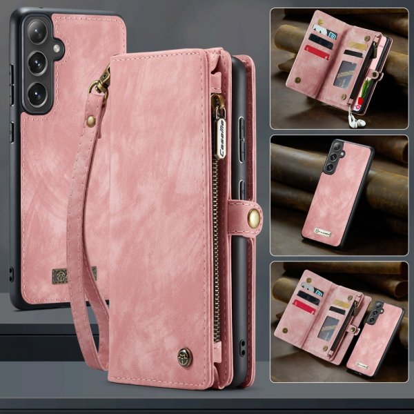 CaseMe Samsung Galaxy S25 Fodral 008 Series Löstagbart Skal Rosa
