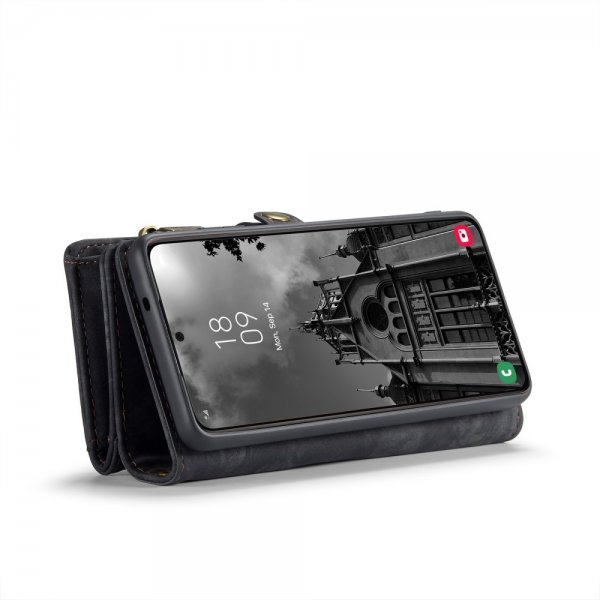 CaseMe Samsung Galaxy S25 Fodral 008 Series Löstagbart Skal Svart