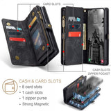 CaseMe Samsung Galaxy S25 Fodral 008 Series Löstagbart Skal Svart