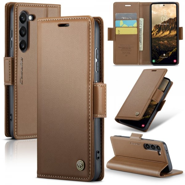 CaseMe Samsung Galaxy S24/S25 Fodral 023 Series Brun