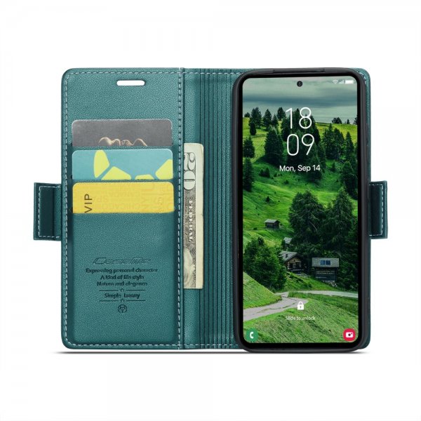 CaseMe Samsung Galaxy S24/S25 Fodral 023 Series Grön