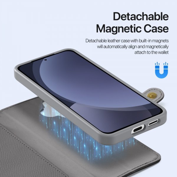 Dux Ducis Samsung Galaxy S25 Fodral 2-i-1 Lawa Series MagSafe Grå