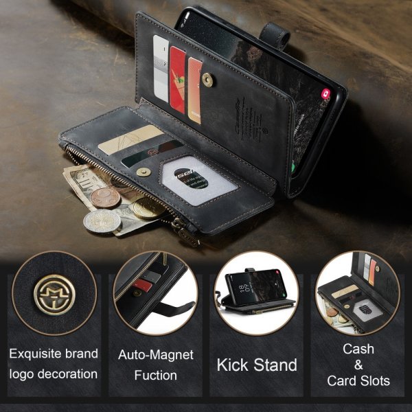 CaseMe Samsung Galaxy S24/S25 Fodral C30 Series Svart