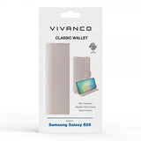 Vivanco Samsung Galaxy S25 Fodral Classic Wallet Greige