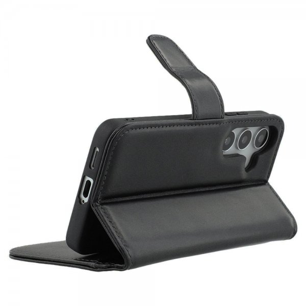 Nordic Covers Samsung Galaxy S24/Galaxy S25 Fodral Essential Leather Raven Black