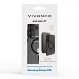 Vivanco Samsung Galaxy S25 Fodral Mag Wallet Svart