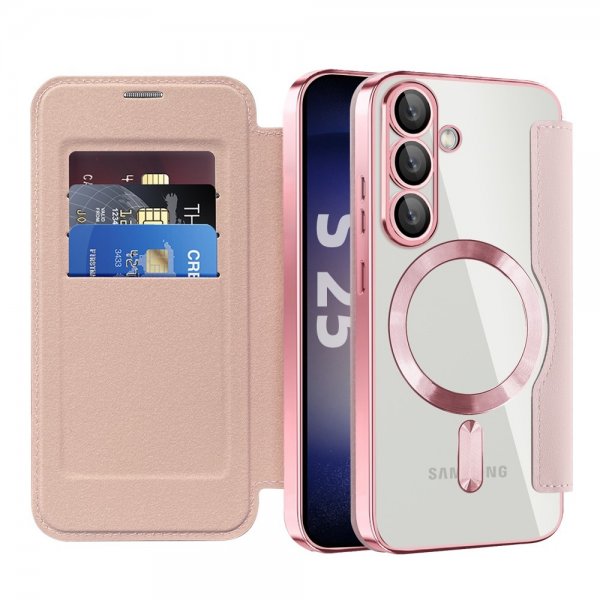 Samsung Galaxy S25 Fodral MagSafe Rosa