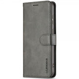Lc.Imeeke Samsung Galaxy S25 Fodral med Kortfack Stativfunktion Grå