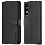 Lc.Imeeke Samsung Galaxy S25 Fodral med Kortfack Stativfunktion Svart