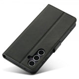 Lc.Imeeke Samsung Galaxy S25 Fodral med Kortfack Stativfunktion Svart