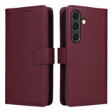 Betopnice Samsung Galaxy S25 Fodral med Löstagbart Skal 005 Röd