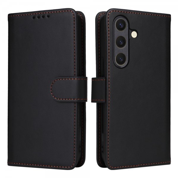 Betopnice Samsung Galaxy S25 Fodral med Löstagbart Skal 005 Svart