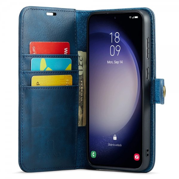 Dg.Ming Samsung Galaxy S25 Fodral med Löstagbart Skal Blå