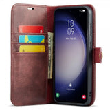 Dg.Ming Samsung Galaxy S25 Fodral med Löstagbart Skal Röd