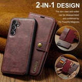Dg.Ming Samsung Galaxy S25 Fodral med Löstagbart Skal Röd