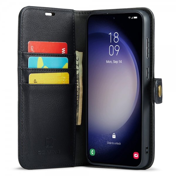 Dg.Ming Samsung Galaxy S25 Fodral med Löstagbart Skal Svart