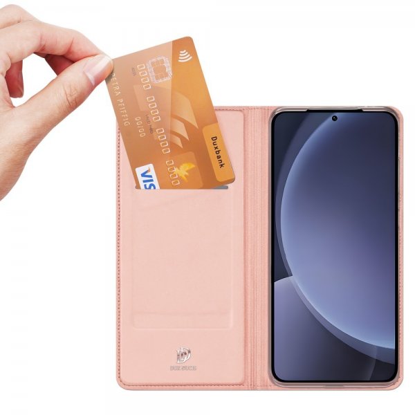 Dux Ducis Samsung Galaxy S25 Fodral Skin Pro Series Rosa