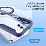 Dux Ducis Samsung Galaxy S25 Fodral Skin X Pro Series Kickstand MagSafe Blå